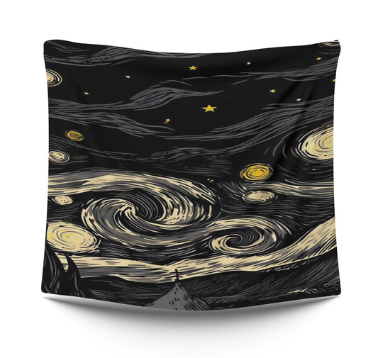 Starry Night Black art typistry