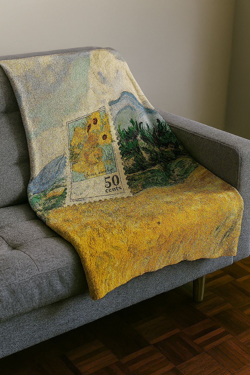 50 Cent Art Premium Throw Blanket