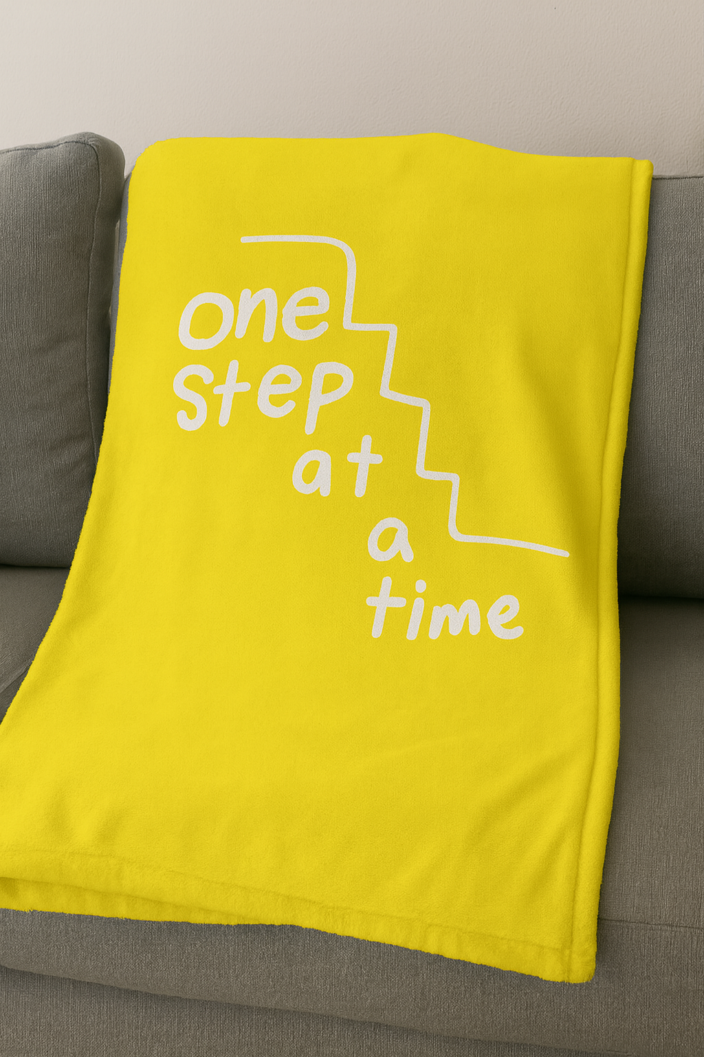 One Step qoutes englisgh Premium Throw Blanket