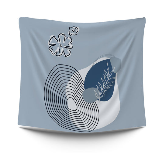 abstract Blue neutral abstract art typistry