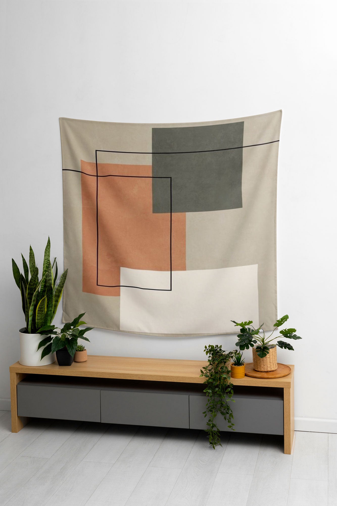 abstract Rectangle neutral abstract art typistry