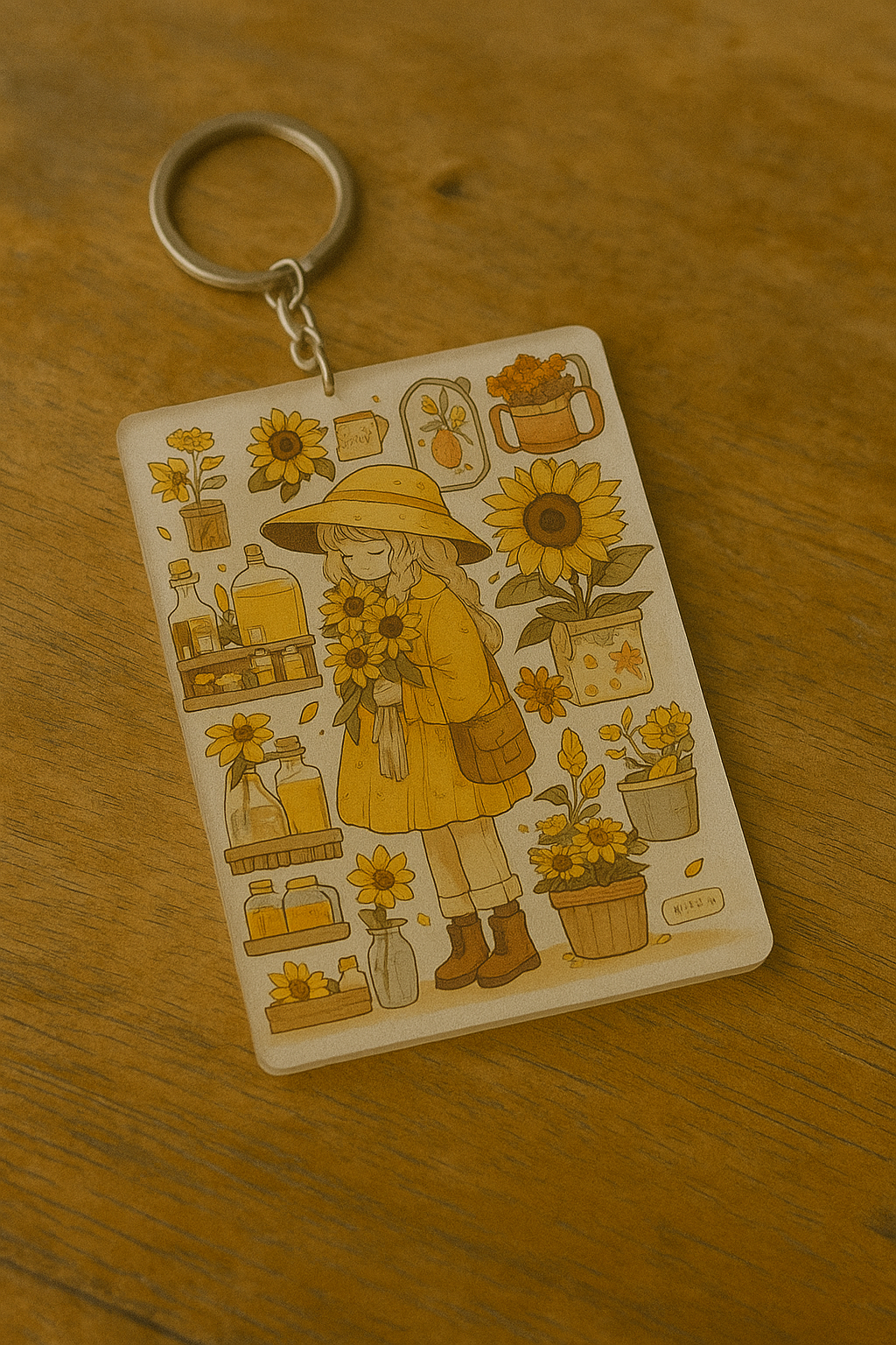 Sunflower Girls Keychains