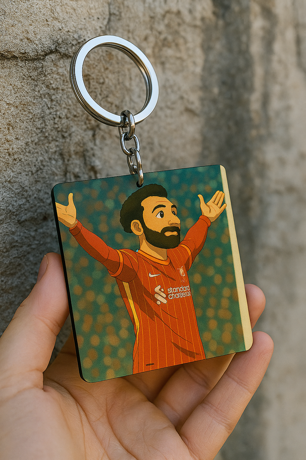 mohamed salah football player Keychains