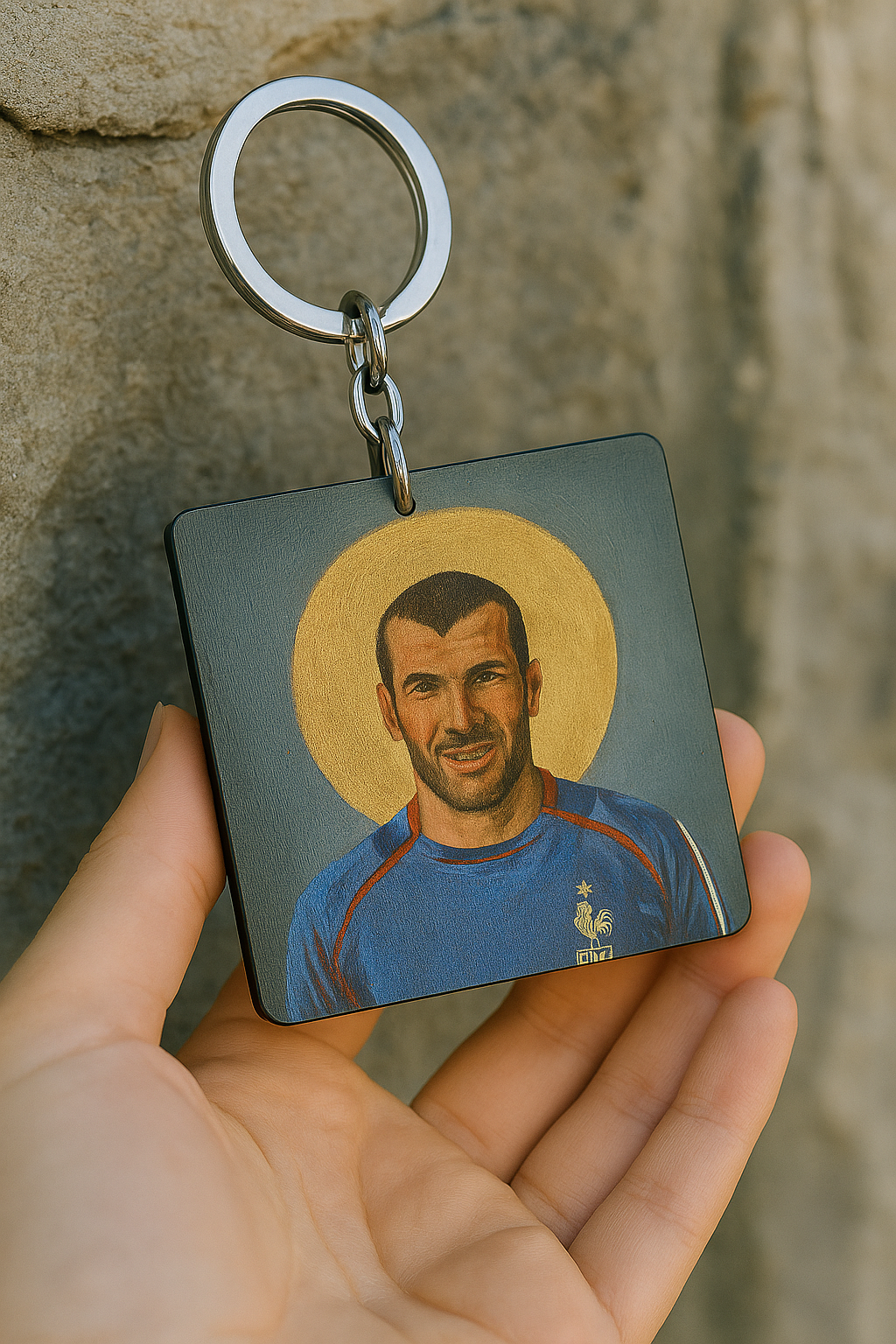 Zinedine Zidane football player Keychains