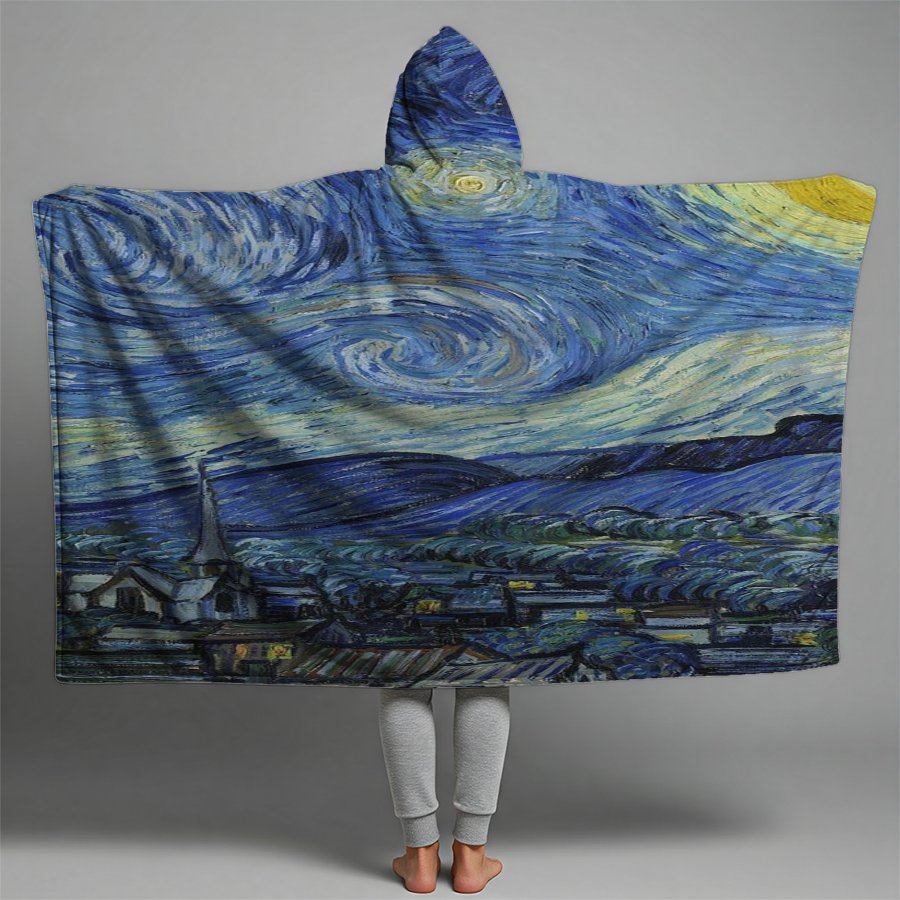 starry nightr Premium Hooded Blanket
