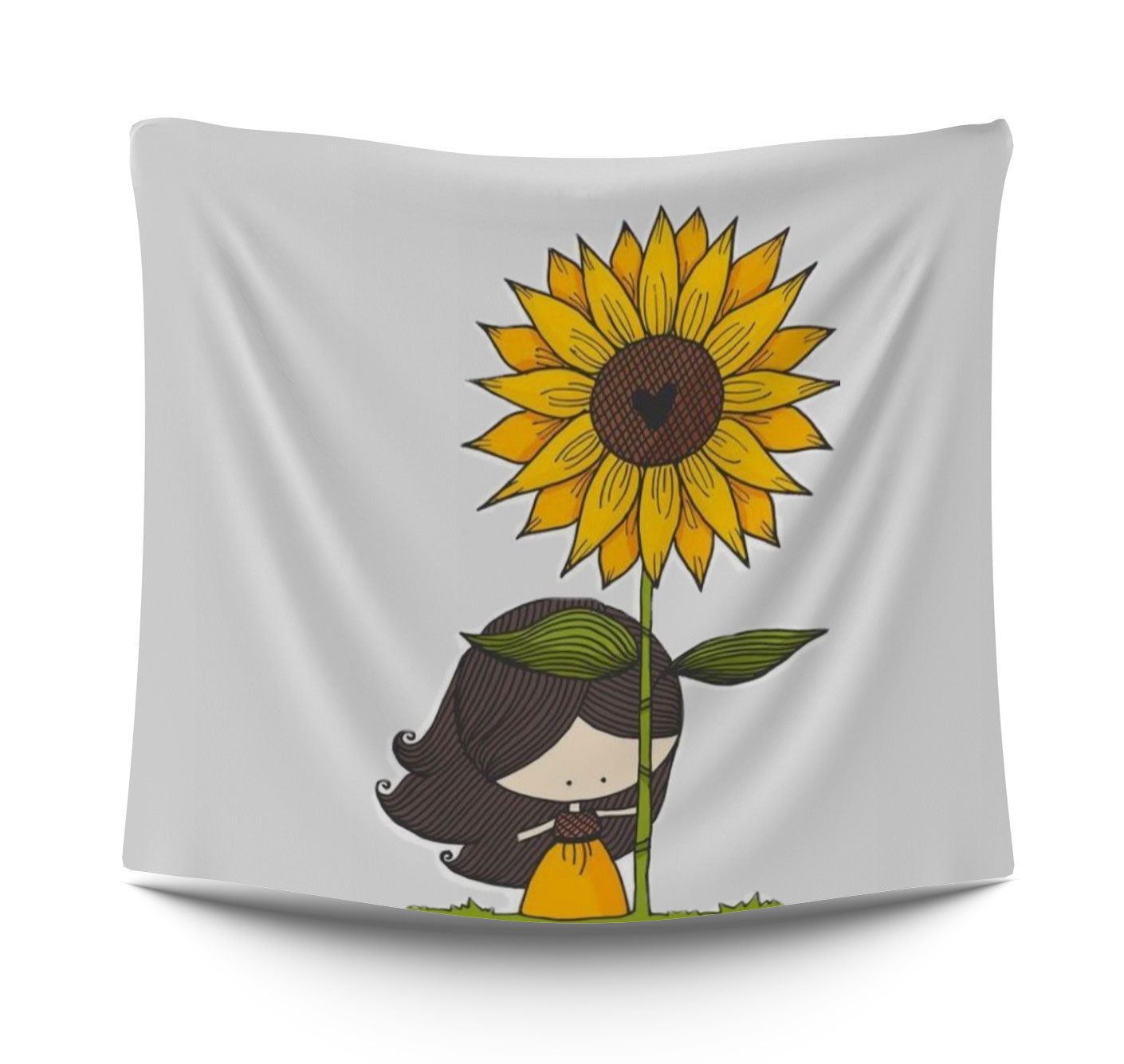 Girl Grey Yellow Girl typistry