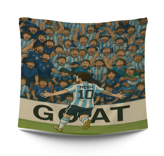 Goat football player typistry