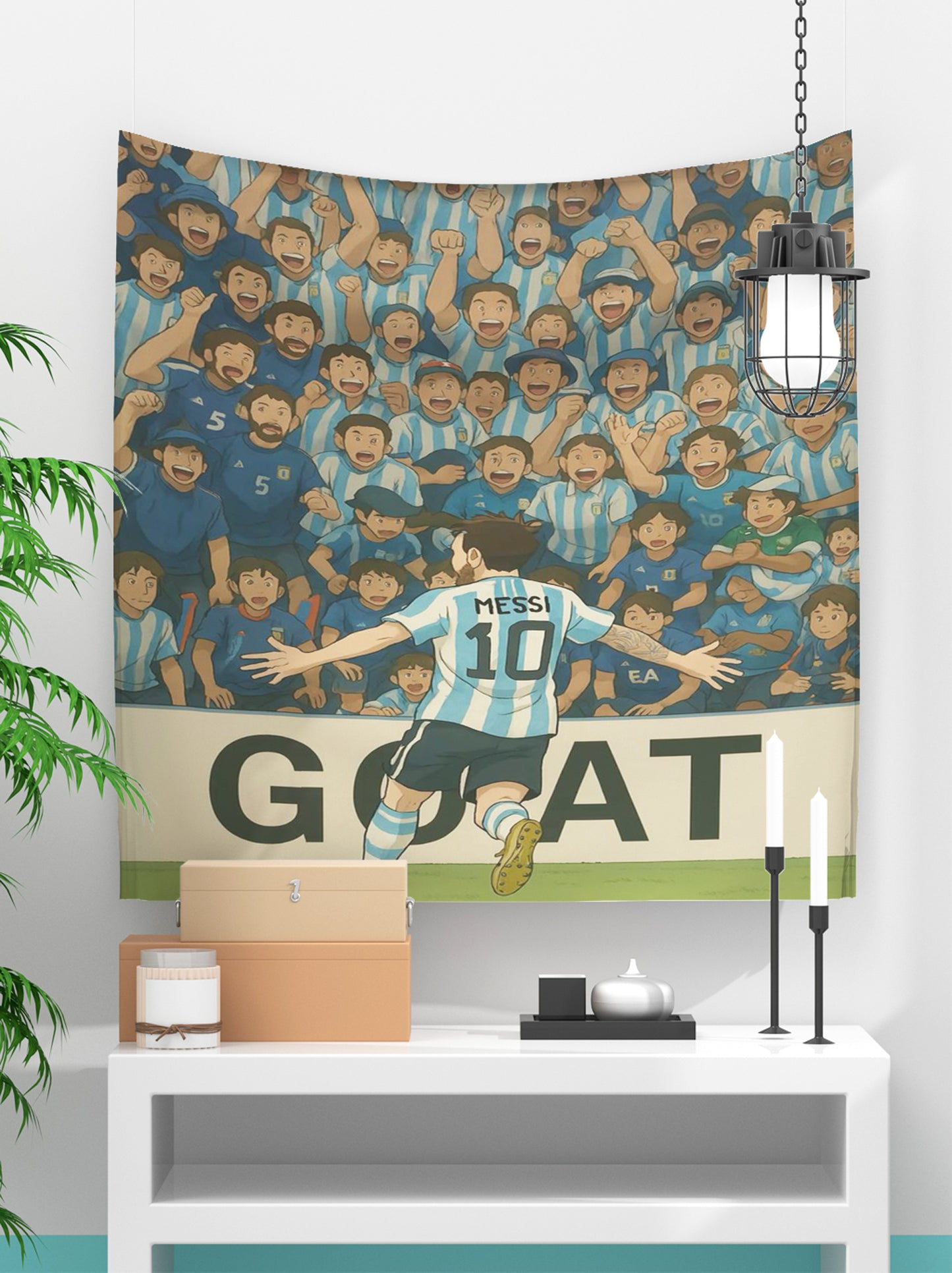 Goat football player typistry