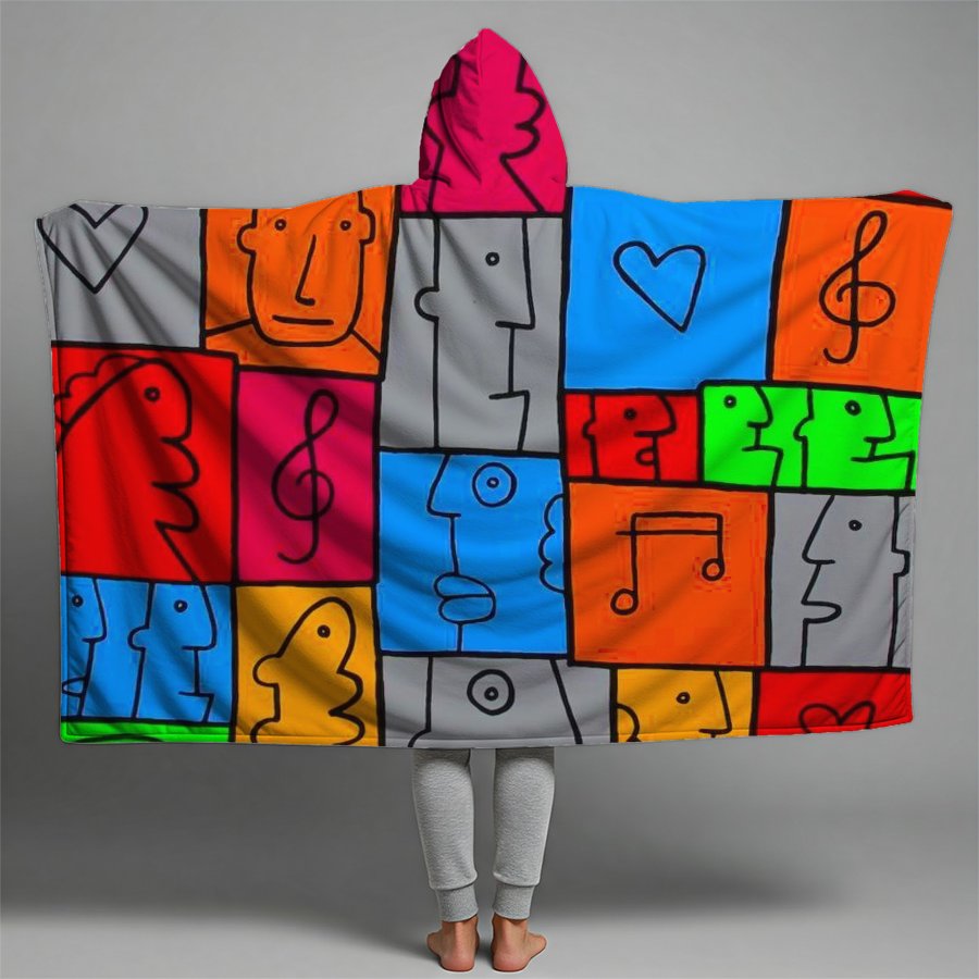 texture Premium Hooded Blanket