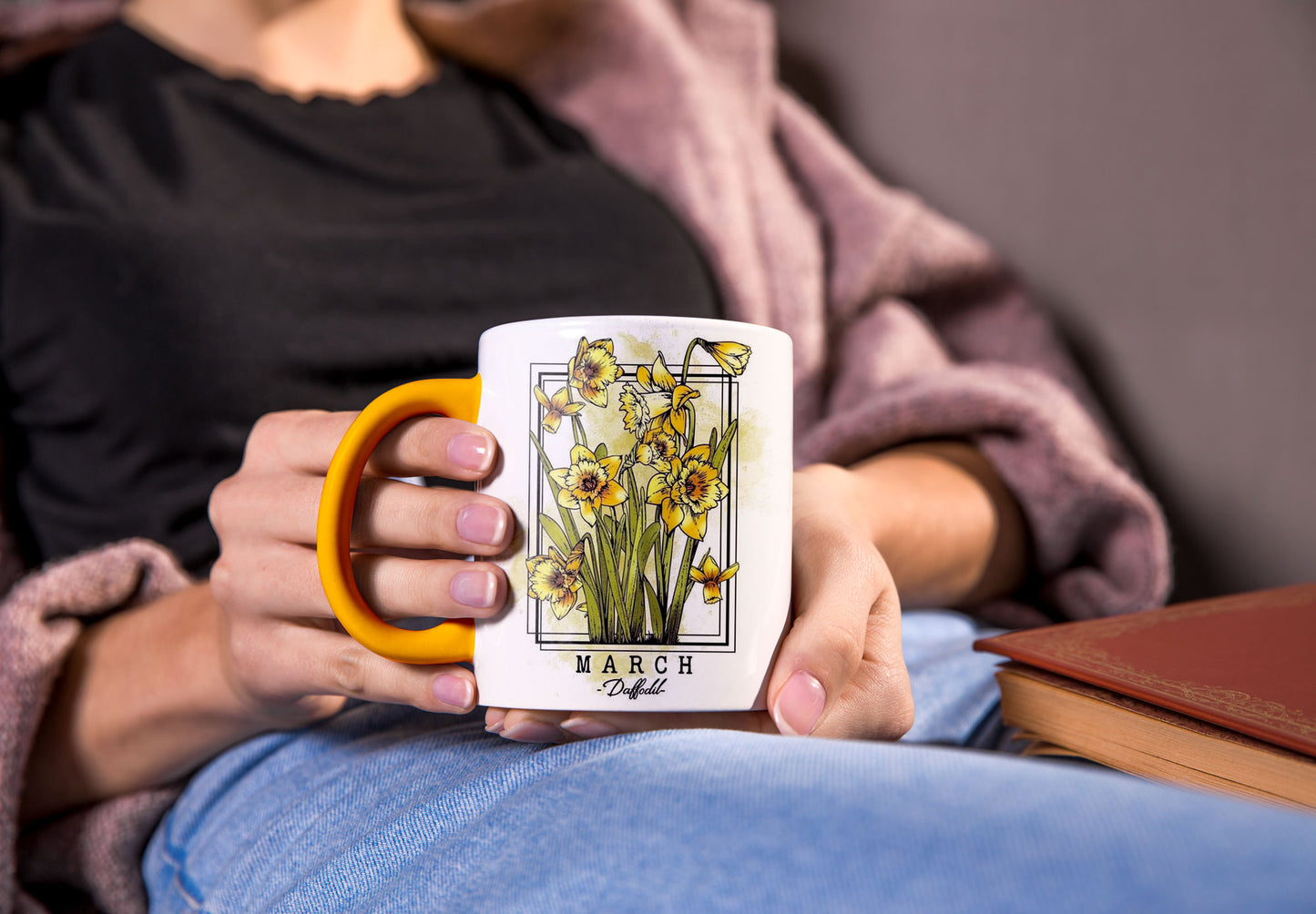 March Flower Mug