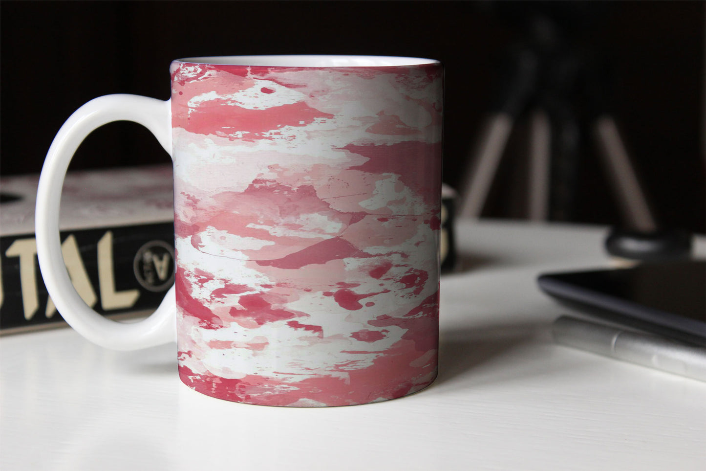 Pattern Pink neutral abstract art Mug