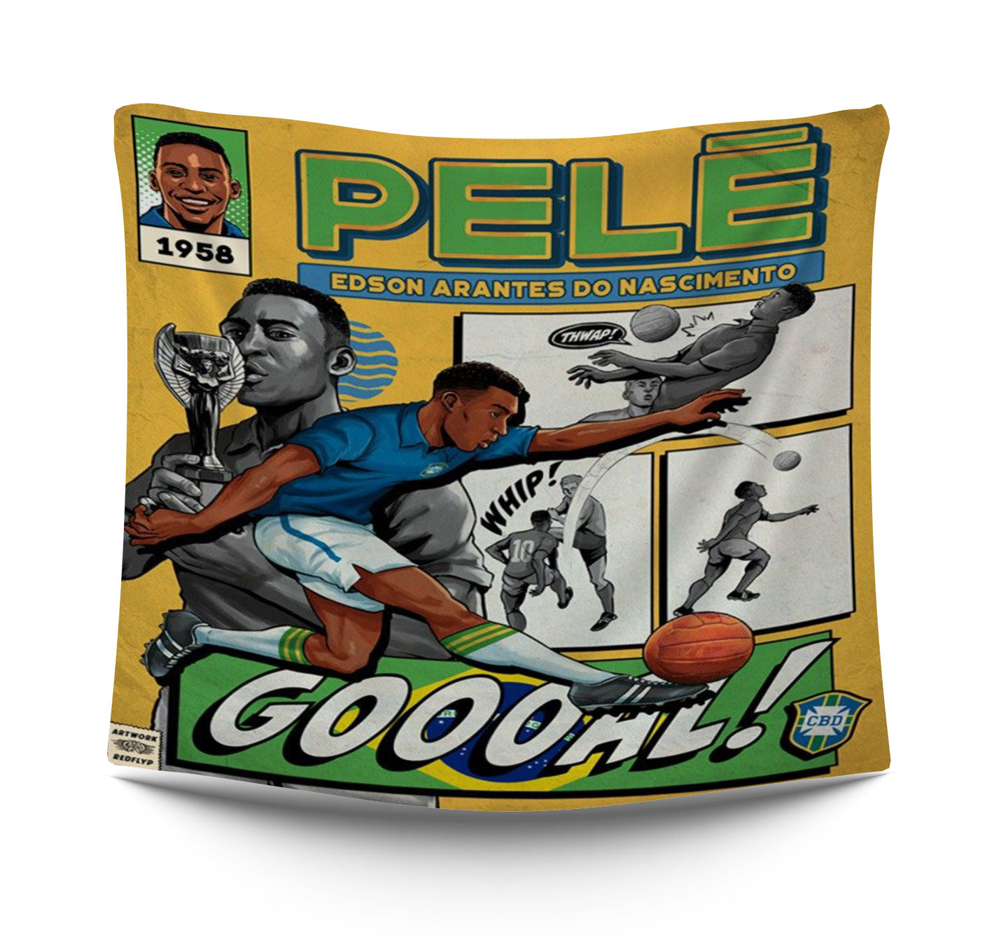 Pele football player typistry