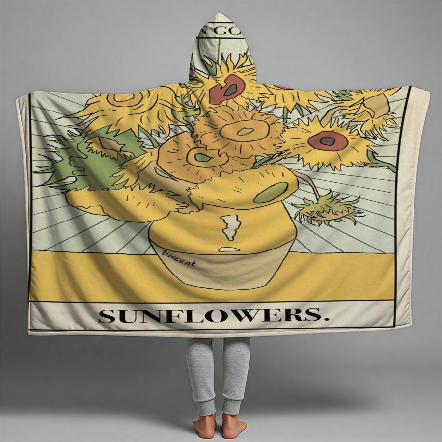 SunFlower Premium Hooded Blanket