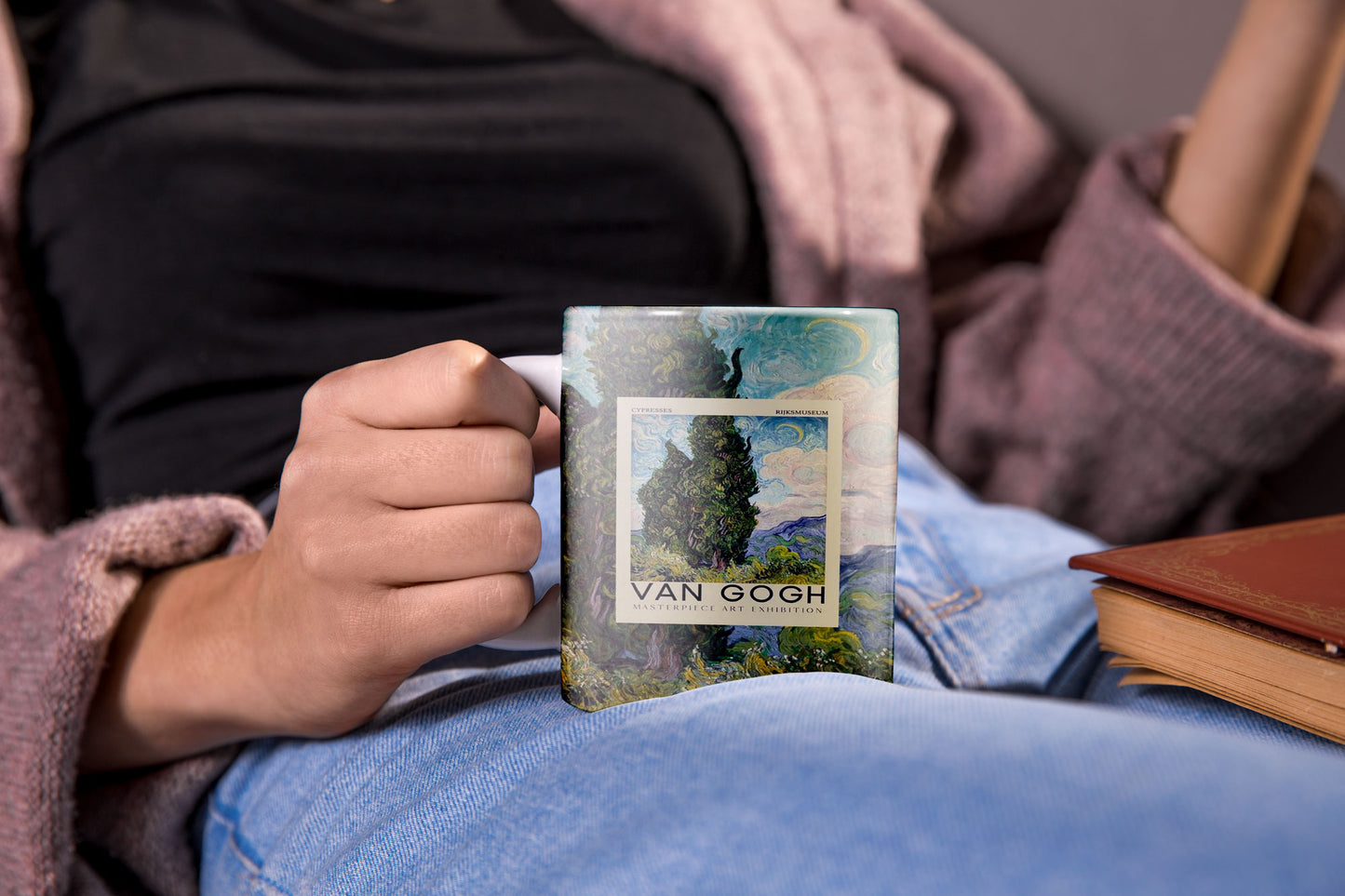 van gogh art exhibition Art Mug