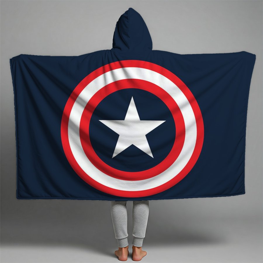 captain america Premium Hooded Blanket