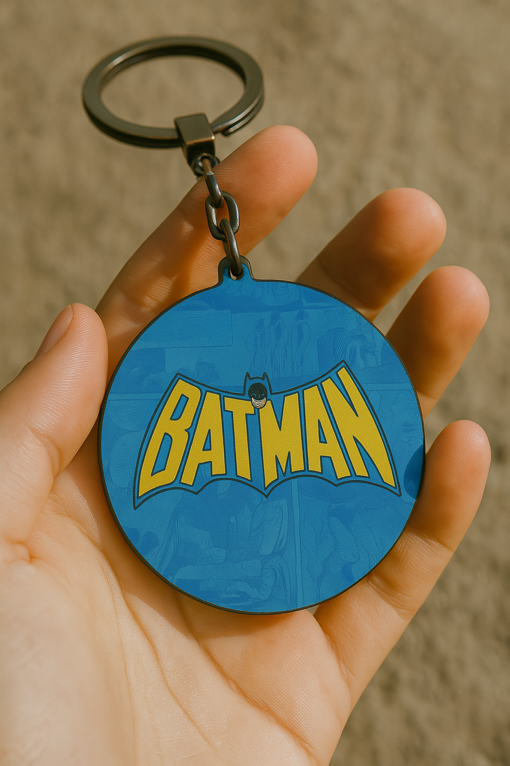 batman Blue Superhero Keychains