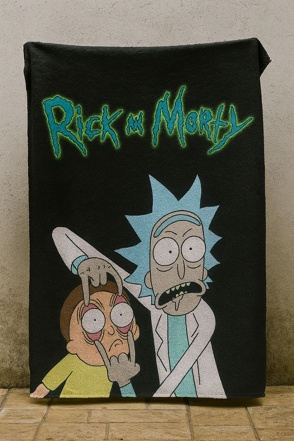 Ric And Morty Cartoon Premium Throw Blanket