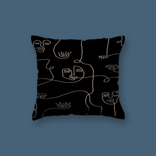 Majestic Mesh Pattern Velvet Cushion