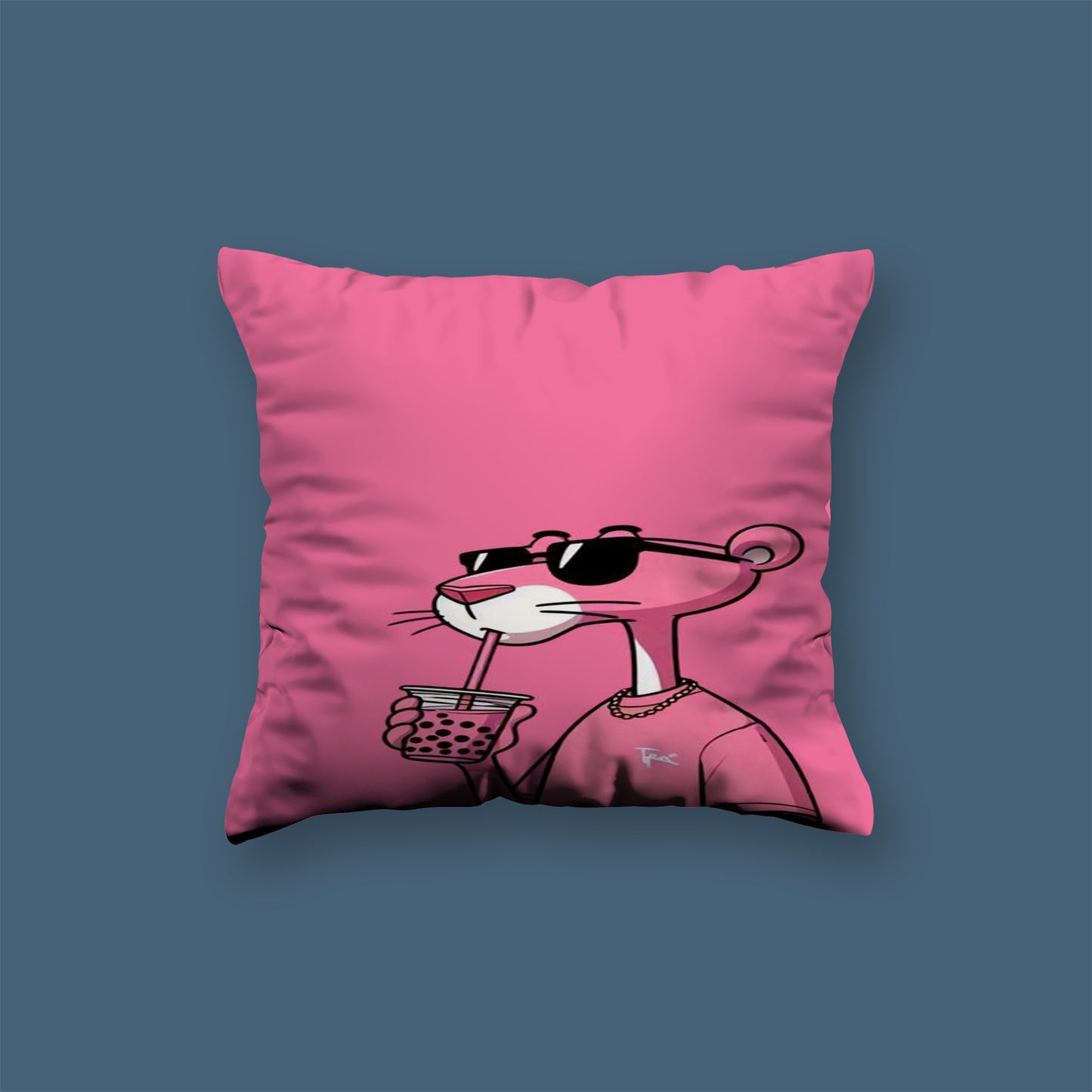 pink panther Cartoon Velvet Cushion