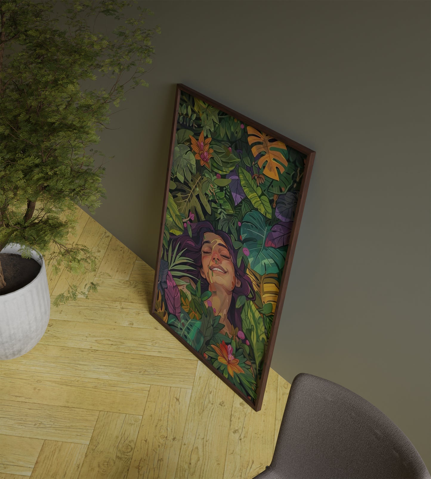 Girl Tree girl Frame