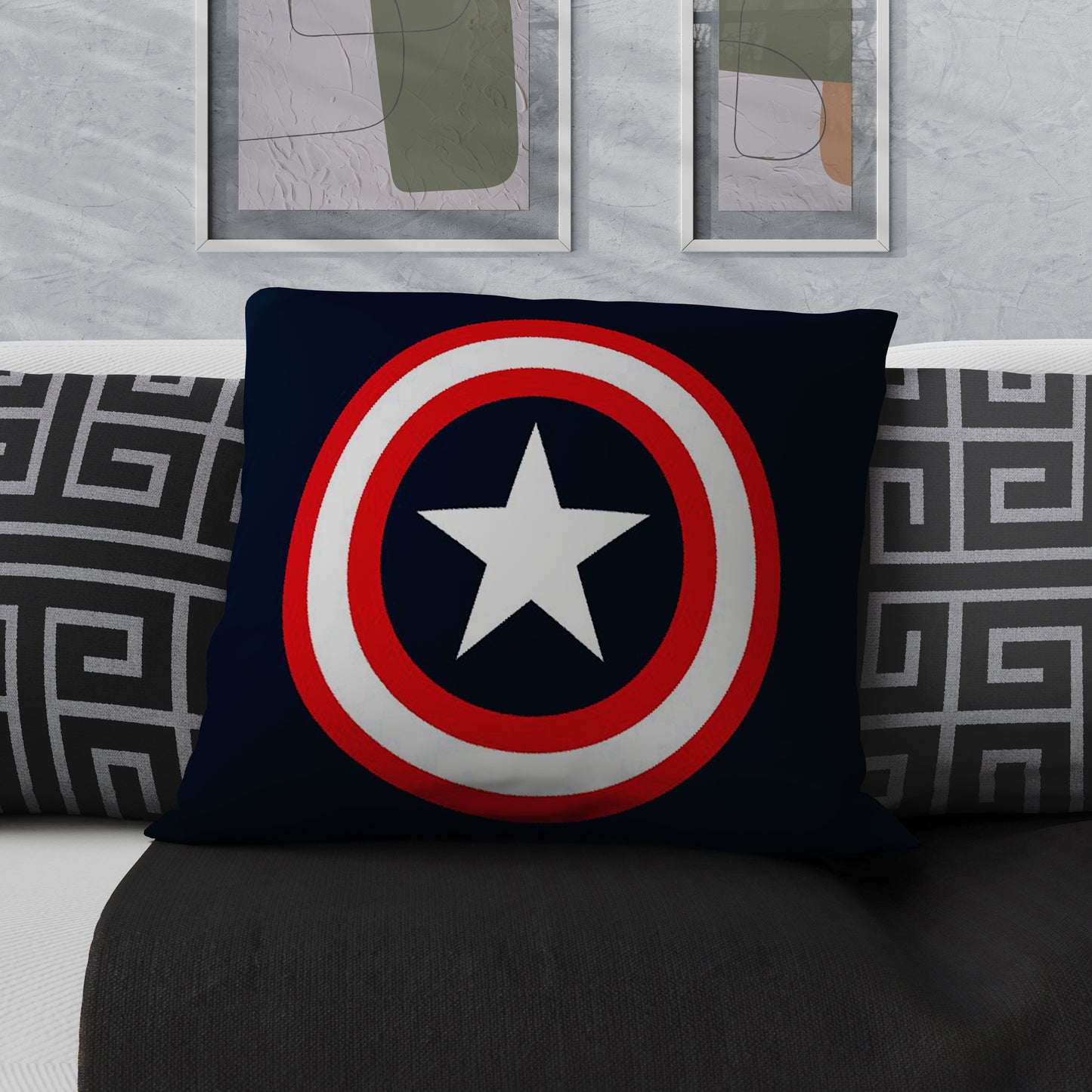 Captain America Superhero Velvet Cushion