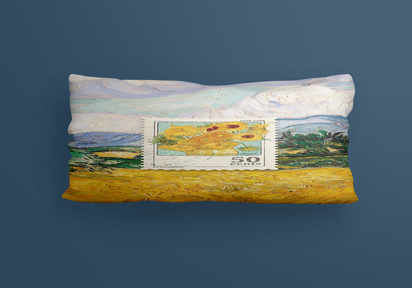 Flower Art Velvet Cushion
