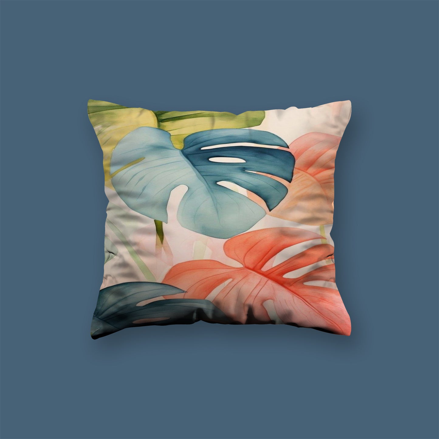 Flowers neutral abstract art Velvet Cushion