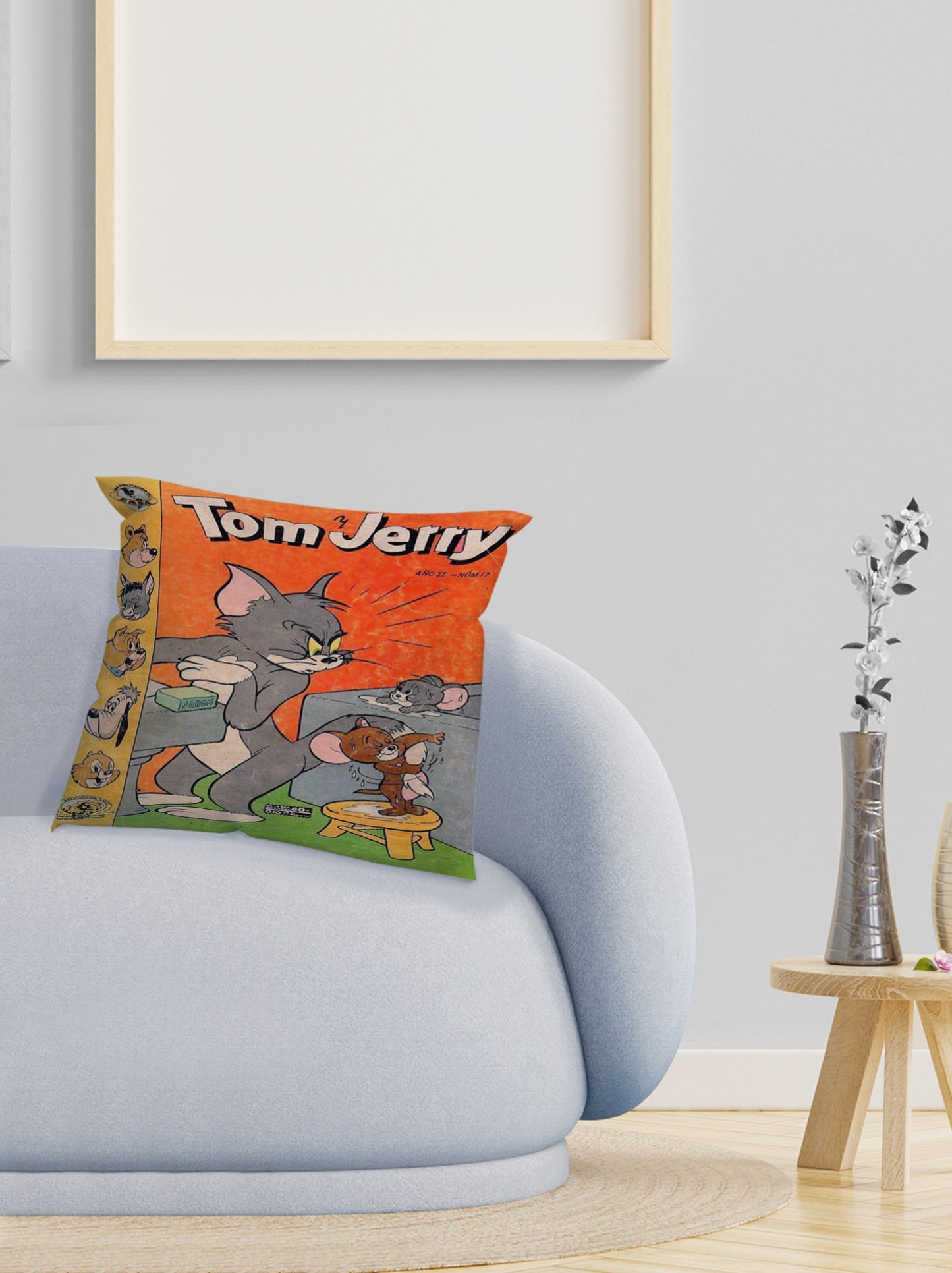 tom and jerry Cartoon Velvet Cushion