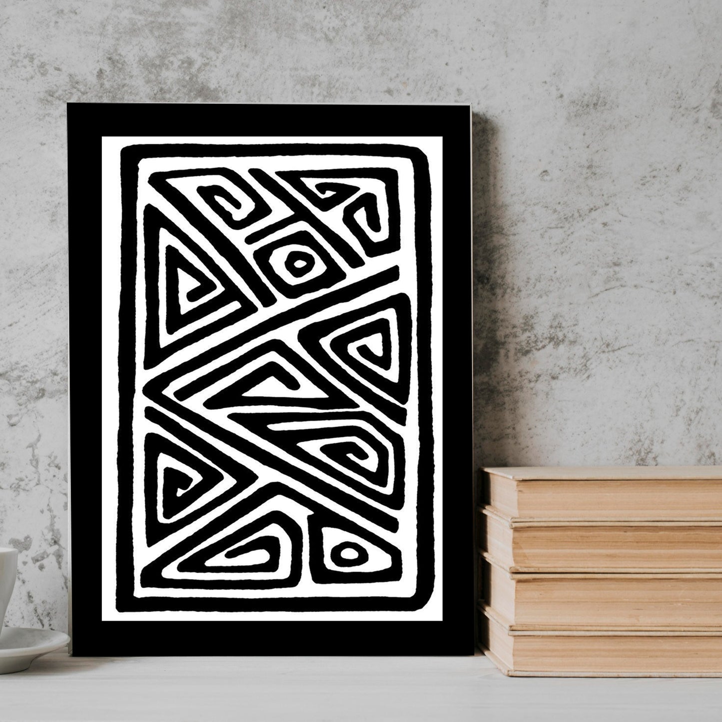 Leaf & Line Pattern posters Frame