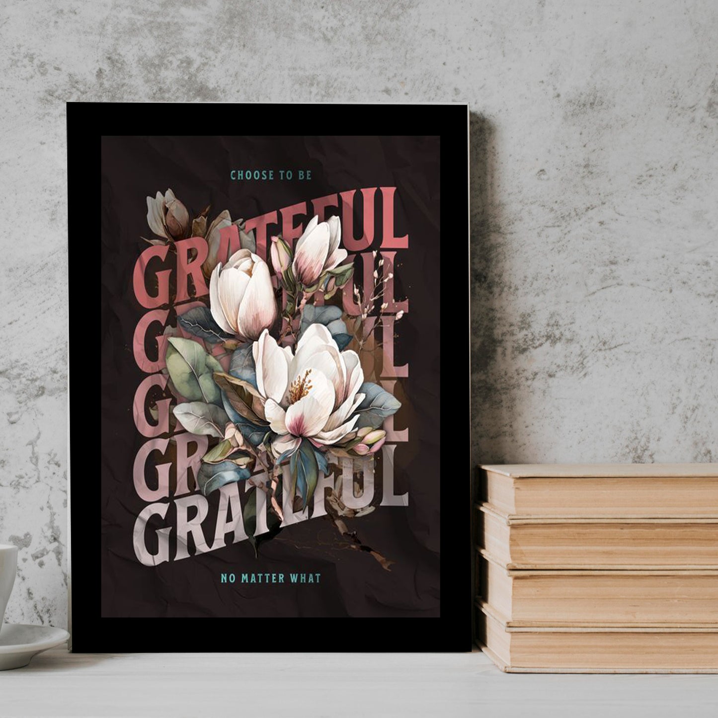Gratffull Flower Frame
