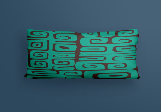 Flow Prints Pattern Velvet Cushion