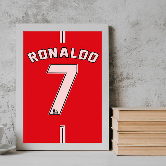 Ronaldo Red football player Frame