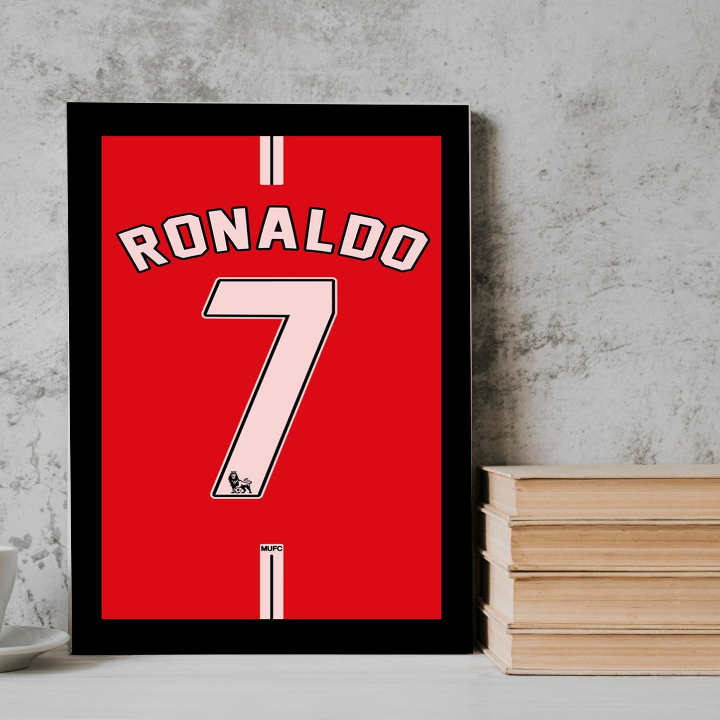 Ronaldo Red football player Frame