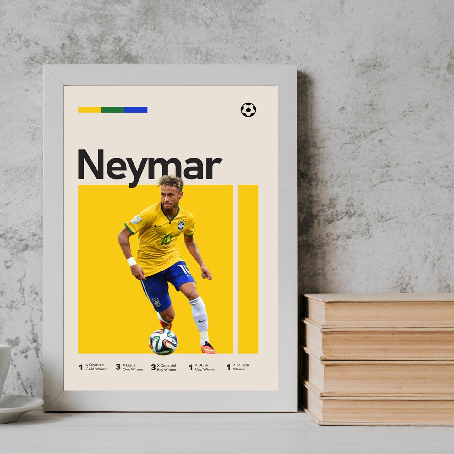 Neymar football player Frame