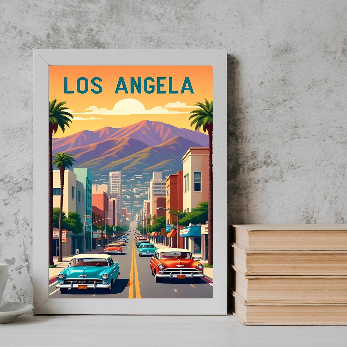Los Angela Travel Frame