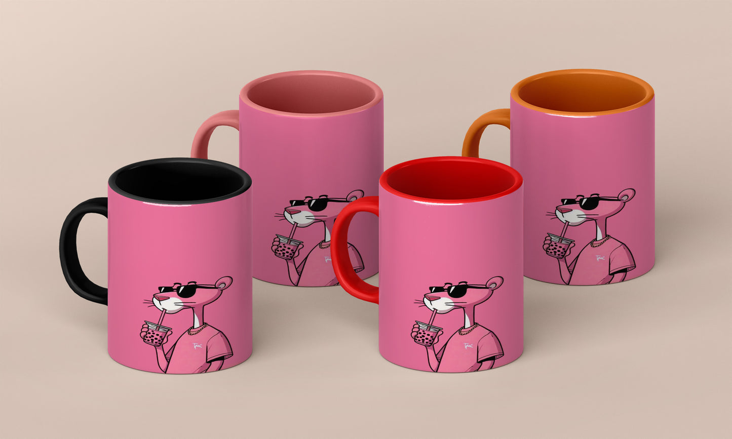 pink panther Cartoon Mug