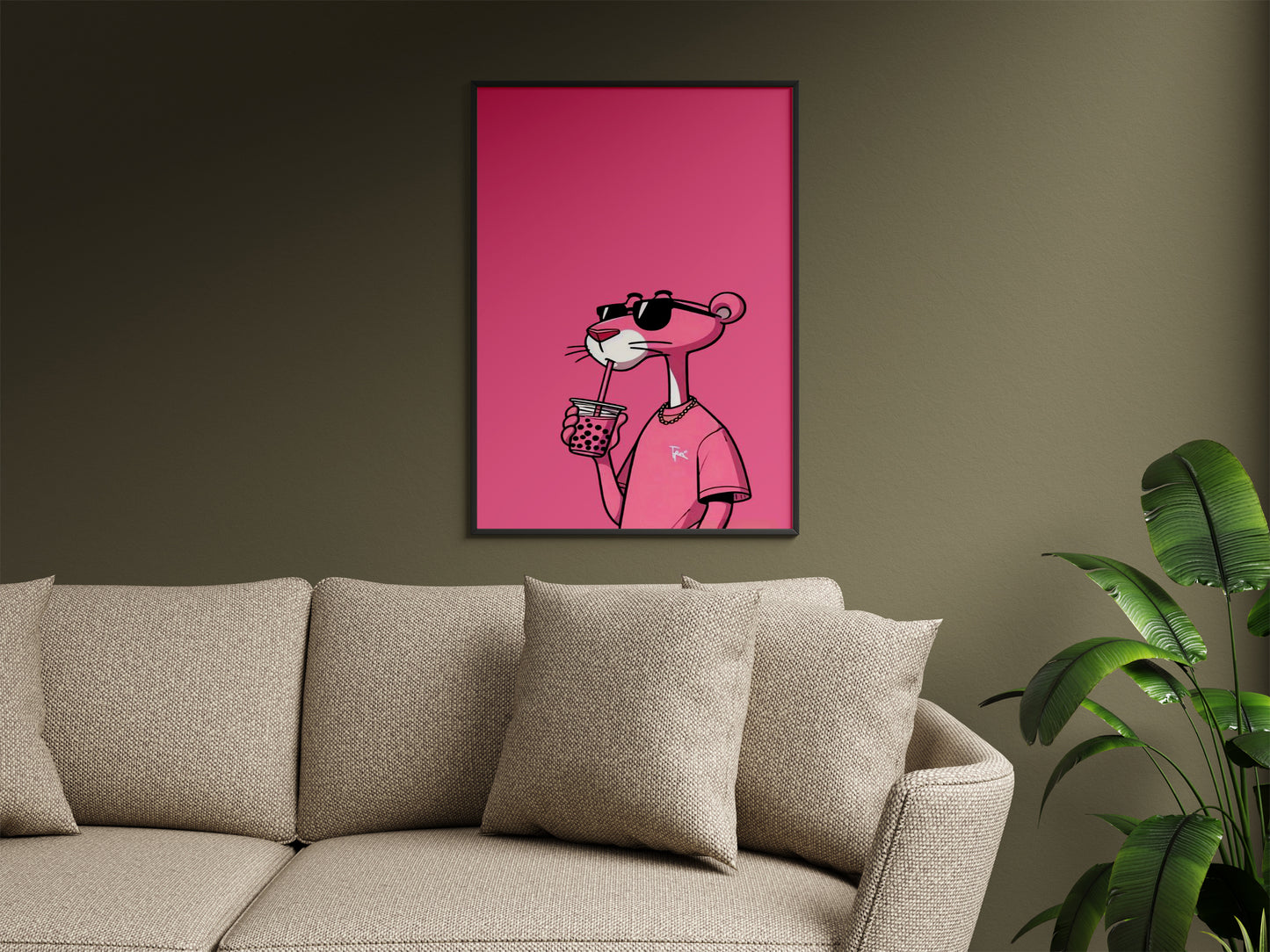 pink panther Cartoon posters Frame