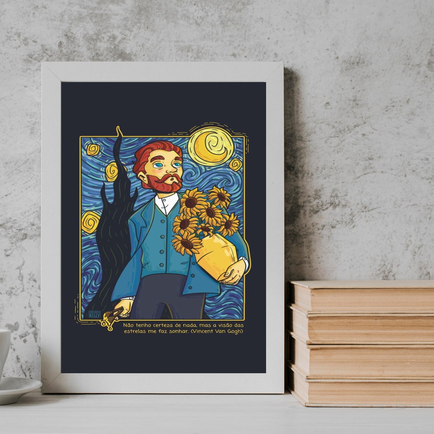 Van Goh Flower Art Frame