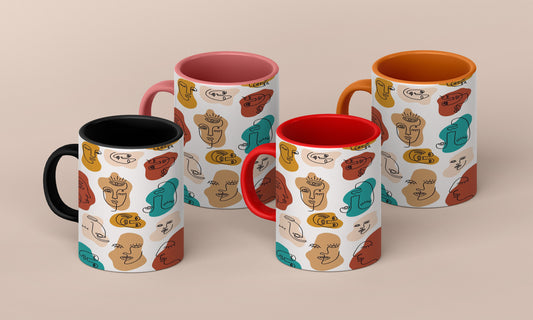 Ocean Waves Pattern Mug