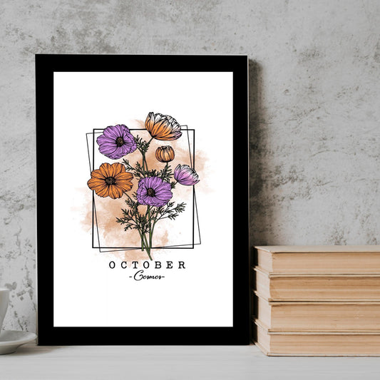 October Flower Frame