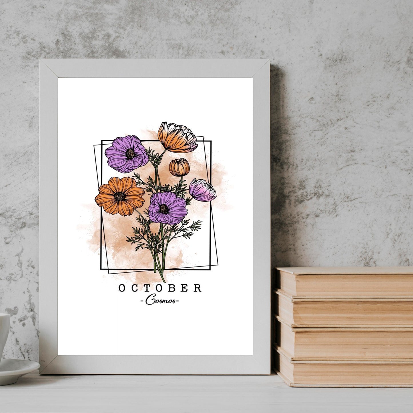 October Flower Frame