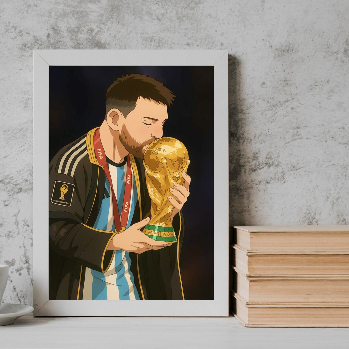 Messi World Cup football player Frame