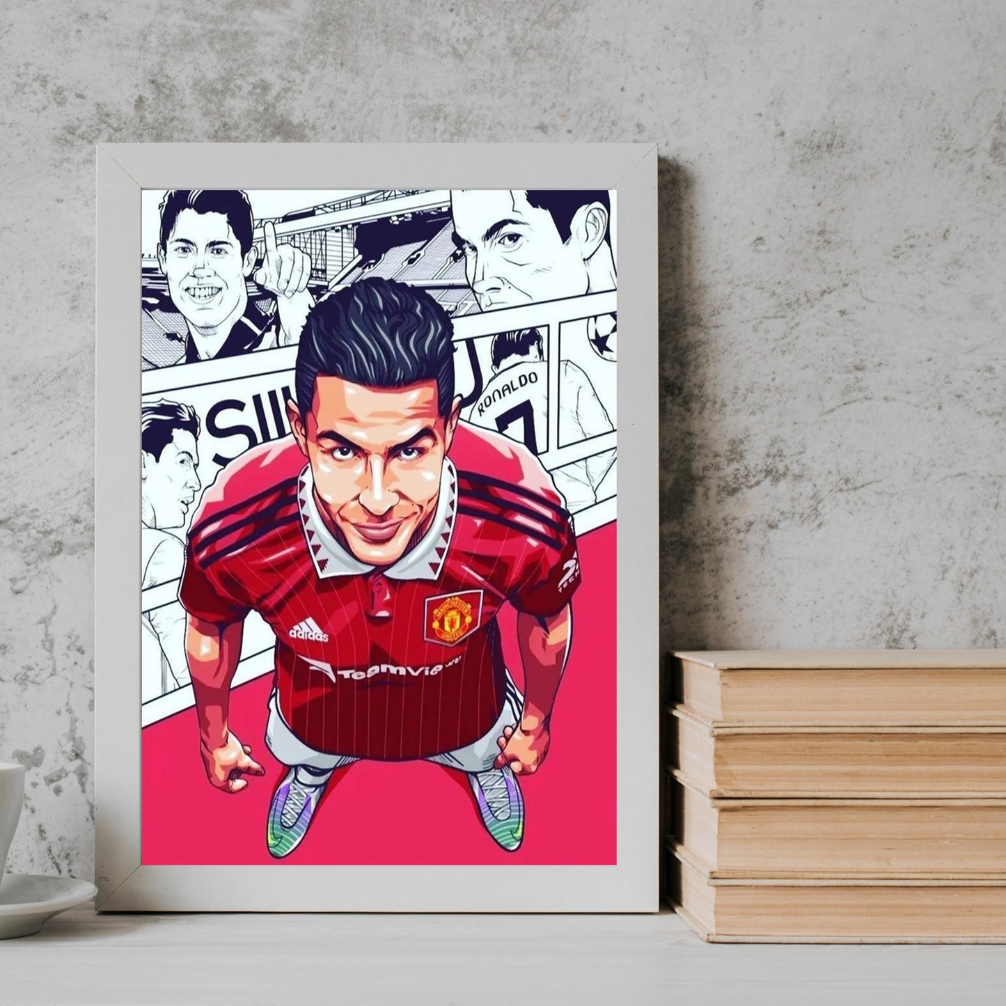 Ronaldo Manchester United football player Frame