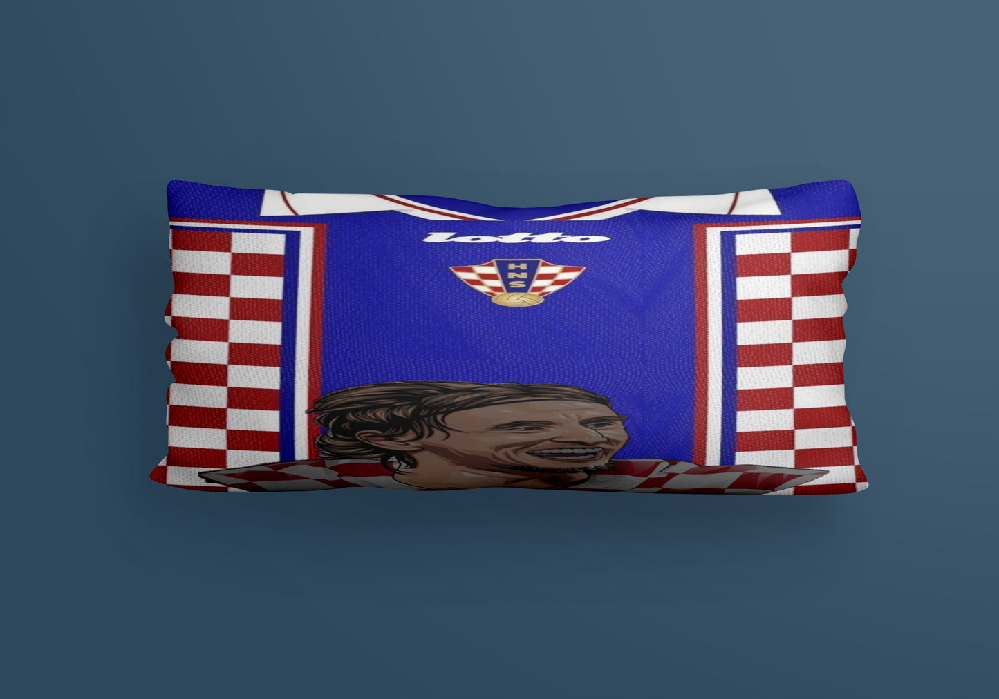 Luka Modrić football player Velvet Cushion