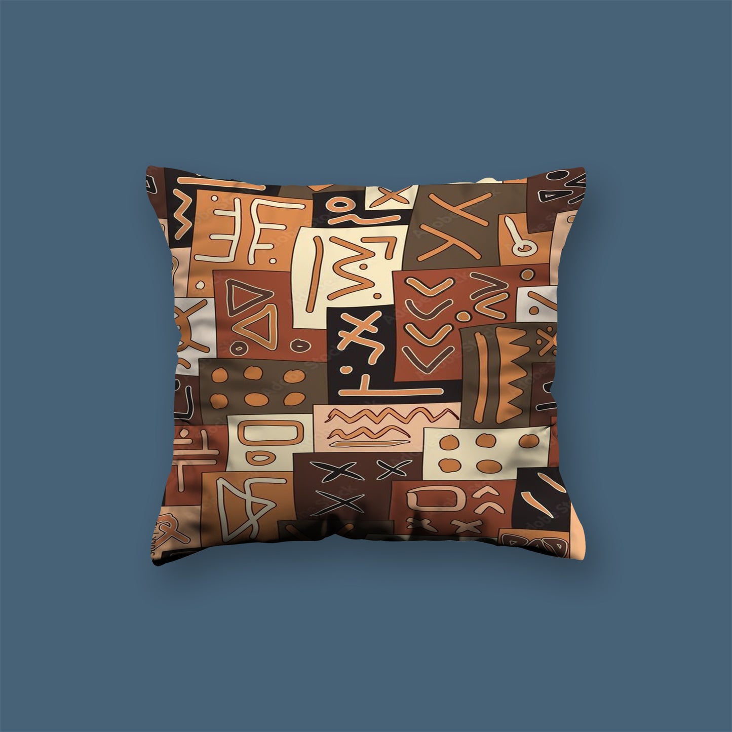 Luxe Lines Pattern Velvet Cushion