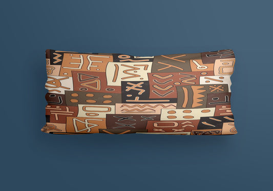 Luxe Lines Pattern Velvet Cushion