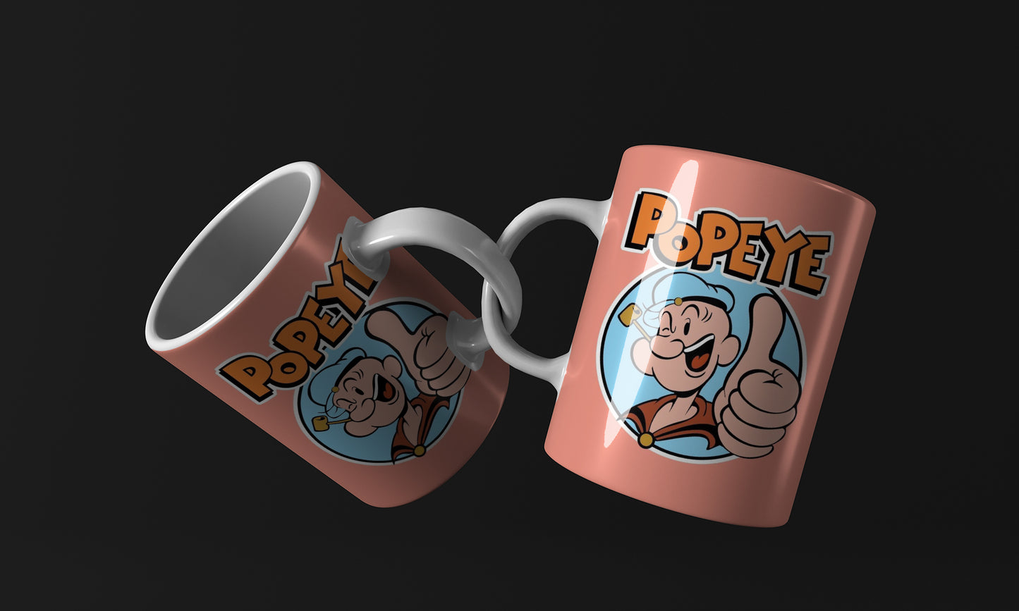 Popeye Cartoon Mug