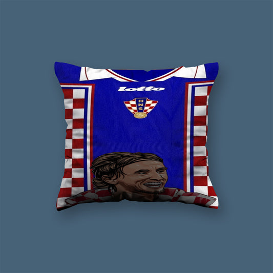 Luka Modrić football player Velvet Cushion