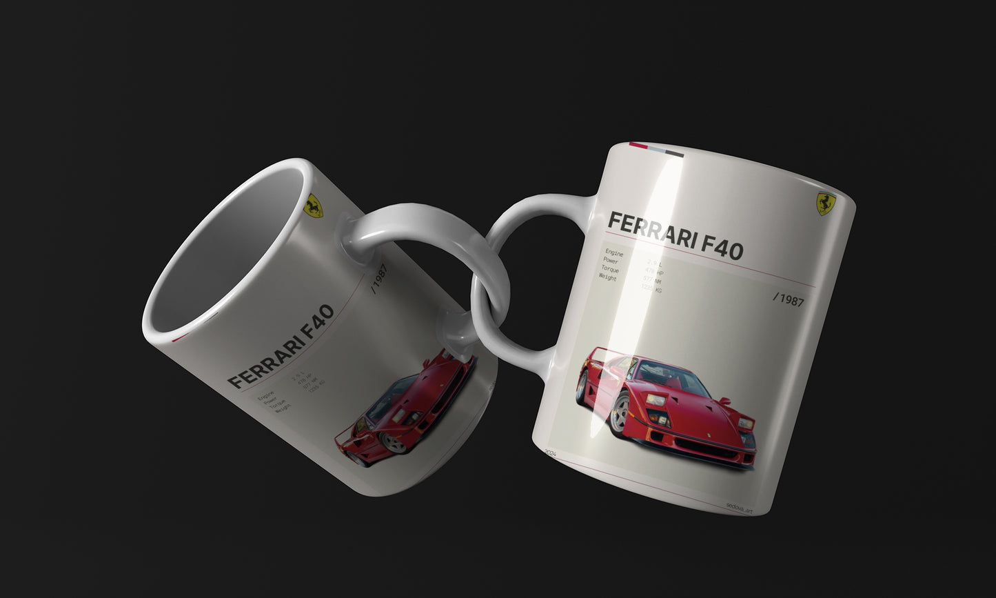 ferrari F40 Cars Mug