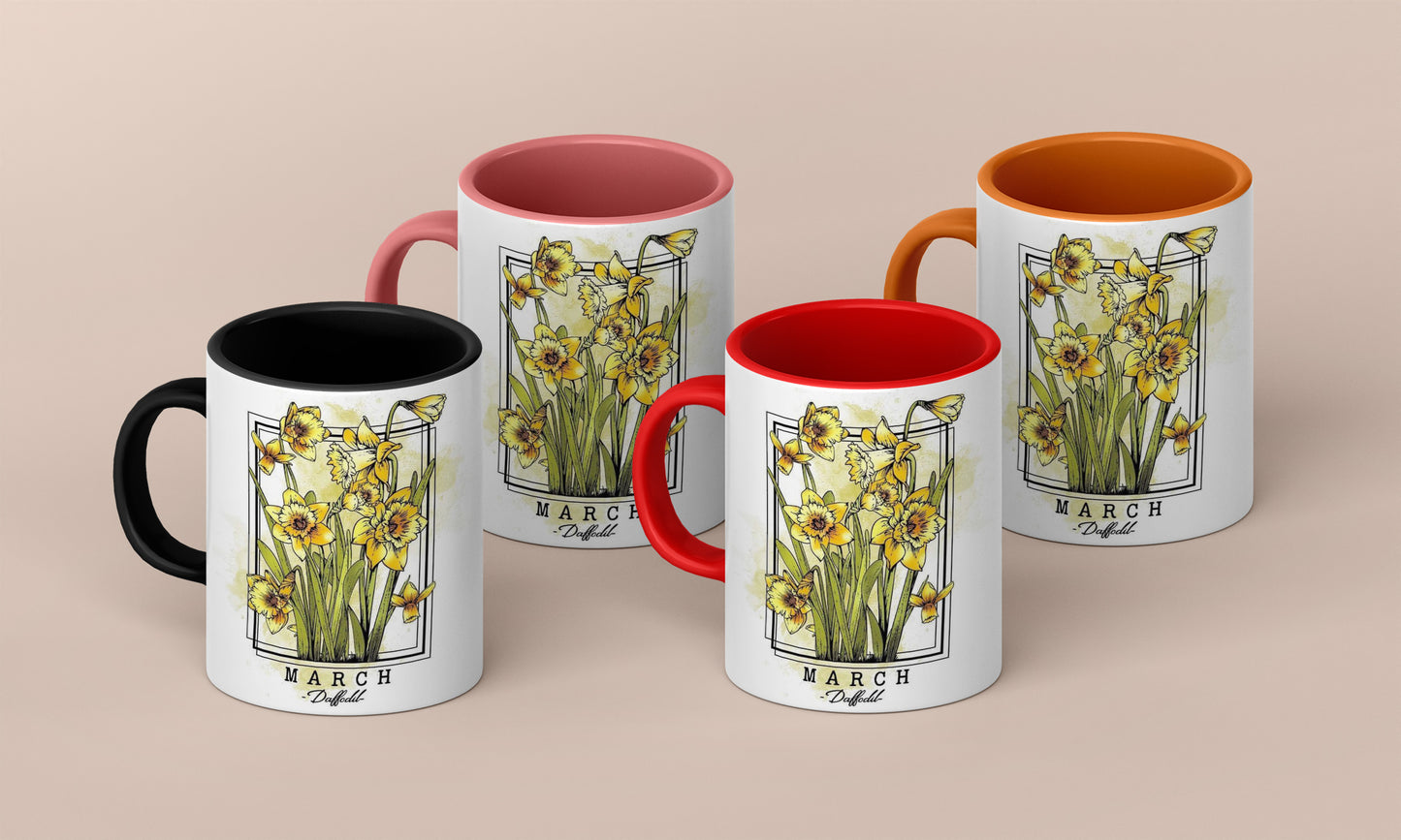 March Flower Mug